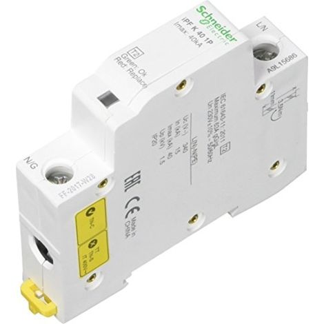 SCHNEIDER A9L15686 SPDS IPF 40 KA 340 V 1P PARAFOUDRE SURGE PROTECTION APPAREILS, BLANC