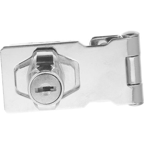 Serrure pour meubles avec loquet et clé, en acier inoxydable et fer (1/5)