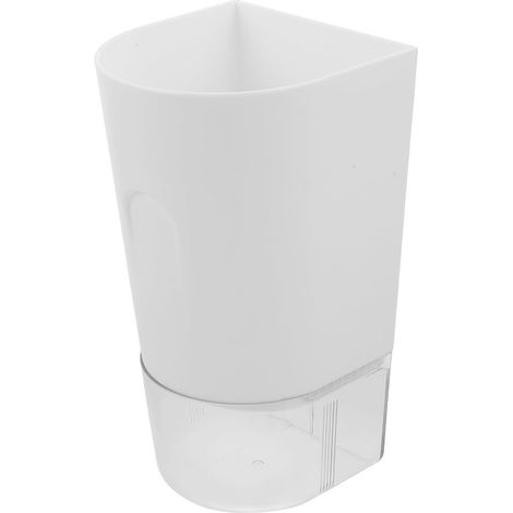 Organisateur Mural sans Perçage pour Parapluies Blanc en Plastique Bac D'égouttage, Installation Facile Design Moderne et Minimaliste pour Rangement Porte à Domicile (1/5)