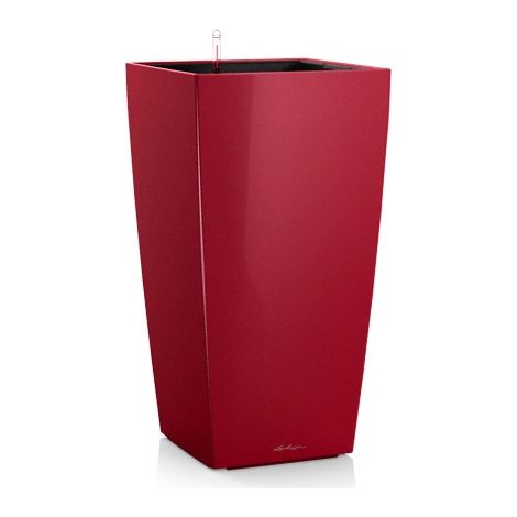 LECHUZA® Pflanzgefäße CUBICO 40 Silber metallic All-in-One (1/5)