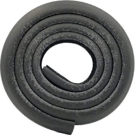 Protections de bord de table extra épaisses en forme de L, en mousse, noires (1/4)