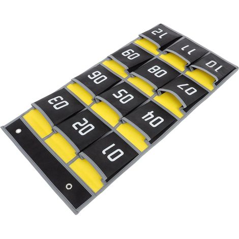 Tableau de Poche Numéroté en Tissu Non Tissé pour Téléphone Portable et Cartes de Présence, Design Gain de Place, Usage Polyvalent en Salle de Réunion ou Université (1/5)