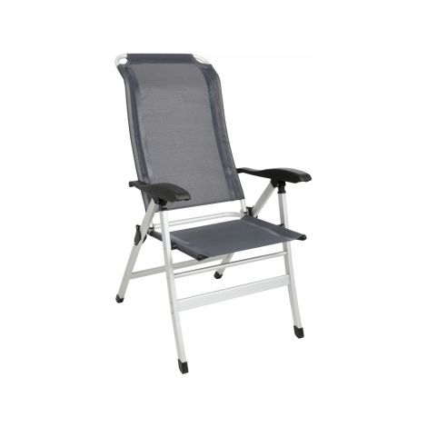 Midland – Fauteuil de jardin en aluminium 7 positions – Dossier ergonomique – Charge max. 120 kg – Dimensions assise 48 x 40 x 47 cm – Poids 4,45 kg (1/2)