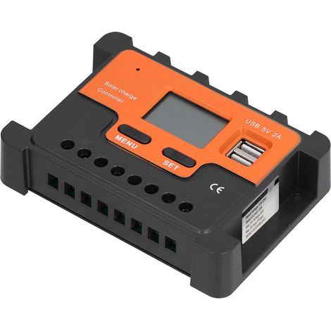 Régulateur de Charge PWM 3 Étapes 12V/24V 20A avec Écran LCD DBS12 pour Panneau Solaire (1/5)