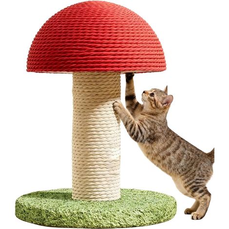 Griffoir pour Chats Tour en Sisal en Forme De Champignon Arbre À Chat (1/5)