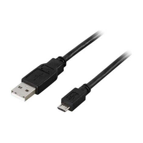 Cavo usb 20 tipo a ha - tipo micro b ha a 5 poli per ricaricatrasferimento dati a telefoni cellularipda 05 m nero