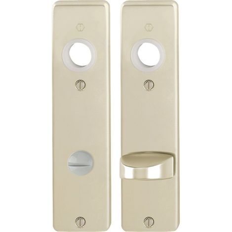 Hoppe Kurzschild-Paar 202KP Alu. F2 Bad SK/OL (1/5)