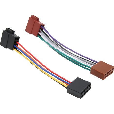 Adaptateur de Faisceau Radio, Connecteur de Fil Radio ISO, Adaptateur de Faisceau de Câblage, Fiche Mâle à Femelle, Câble de Récepteur Radio ISO Femelle 16 Broches (1/5)
