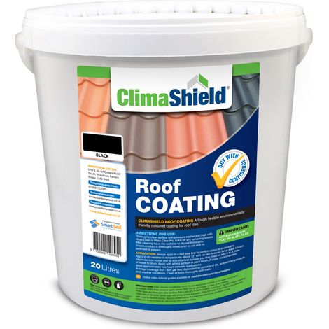 Roof Coating (Climashield) - Black - 20 Litre