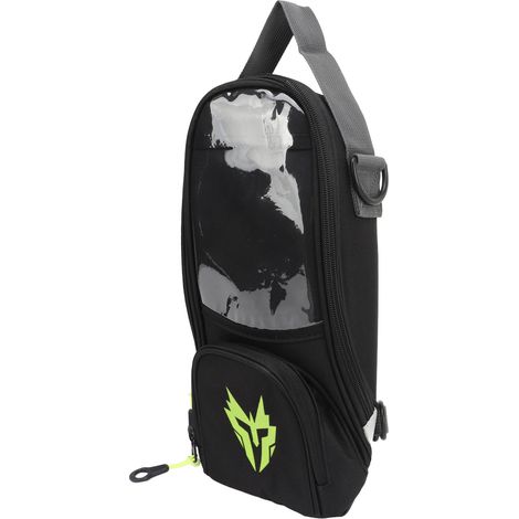 Sacoche de réservoir magnétique pour moto, en tissu Oxford haute résistance, grande capacité 4,5 L, avec système de navigation intégré, jaune fluorescent (1/5)