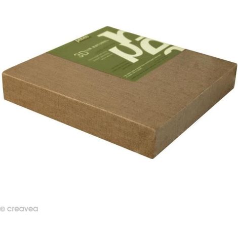 Châssis 3D - Pebeo - 60 x 60 cm - Lin naturel - Épaisseur 3,5 cm - Décoration murale