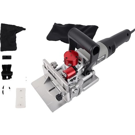 Machine à tenonner, puissance de 1150W, vitesse de 11600RPM, diamètre de lame de 100 mm, capacité de perçage de 22 mm, réglage d'angle de 0-90° (1/5)