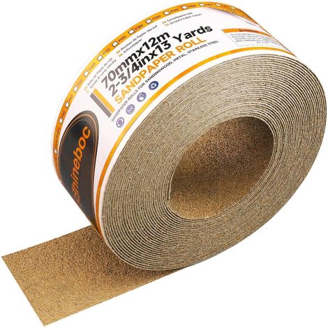 Schleifpapierrolle 70 mm 12 m Körnung 40 Selbstklebend K&xF6rnung 40 (1/5)