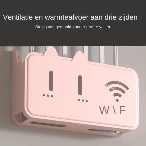 Supporto a parete per router rack per uso adesivo, contenitore decorativo per scatole di cavi, organizer salvaspazio con design robusto e leggero, telecomando per WLAN G (1/5)