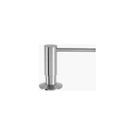 Crezuo Dispenser di sapone integrato da 500 ml per detersivo per piatti, disinfettante, lozione o detersivo per bucato - Dispenser di sapone da cucina ricaricabile con apertura da 25-49 mm, rotazione 