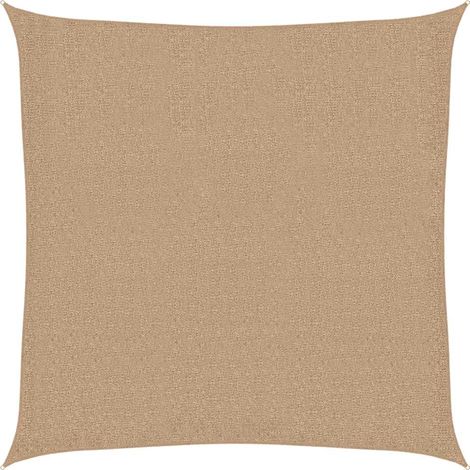 Sunshade Sail 160 g/m² Taupe 2.5x2.5 m HDPE vidaXL