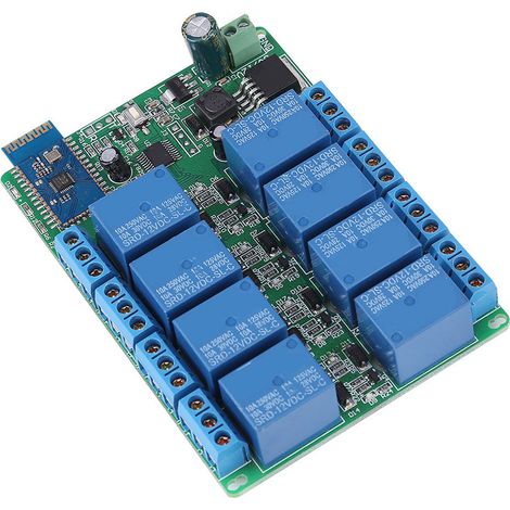 Relais Bluetooth 8 canaux, télécommande mobile Android, interrupteur pour moteur et éclairage (1/5)