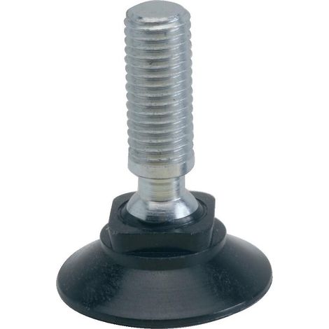 VERIN ROTATIF Diamètre 40 mm M12 Longueur 25 mm NOIR - BOUILLER PLASTIQUES
