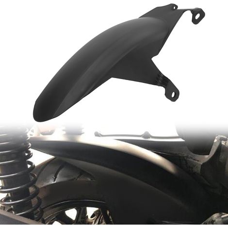 (Verpackung und Produkt werden separat versendet bitte beachten Sie dies bei Erhalt.) Modifizierter hinterer Kotflügel für Motorrad, kompatibel mit Yamaha XMAX 300 2018-2022, schwarz. (1/5)