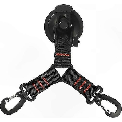 Crochet de fixation robuste multifonction à ventouse pour bâches de piscine et toiles de store véhicule, fixation solide, usage extérieur, lot unique, modèle universel (1/5)