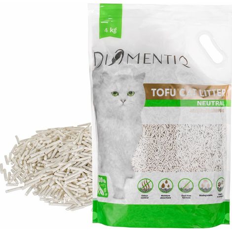 Diamentiq Tofu Neutral Ultra Agglomerante - lettiera per piante - 4x4kg (1/5)