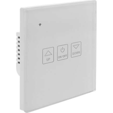 BeMatik - Interrupteur tactile intelligent à gradation blanc compatible avec Google Home, Alexa et IFTTT (1/5)