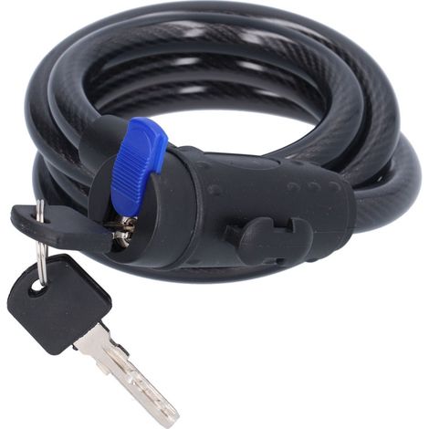 Dispositivo antirrobo para bicicleta, motocicleta, coche eléctrico, cable de acero con soporte de montaje.