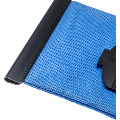 vhbw Staubbeutel kompatibel mit Siemens big bag 3 l VS01E2100, Smily VS01G400, big bag 3 l VS01E1550 Staubsauger - 25,3cm x 17,4cm Blau