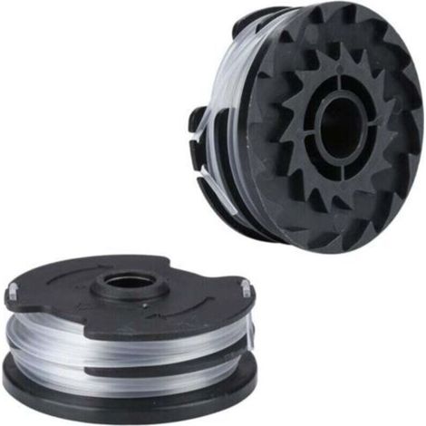 Bobine Fil Nylon pour Parkside LIDL Akku PRTA 20-Li C3 A1B2 PRT 550 A1 A3 PRT 300 A1 Pièces de Rechange Coupe Bordure (2 pièces) (1/4)