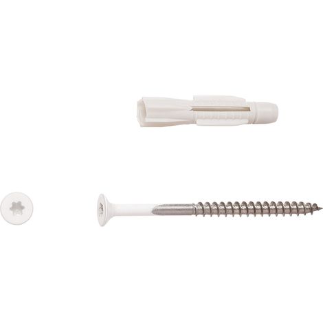 Ensemble de vis Torx en acier inoxydable à tête blanche (1/3)