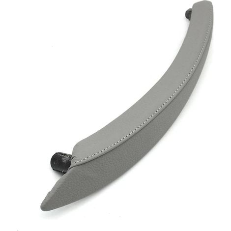 Poignée Porte Intérieure pour BMW X5 X6 E70 E71 E72 2007 2008 2009 2010 2011 2012 2013 Intérieur Voiture Gauche Droite Poignée Porte Passager Garniture Cuir Poignée Porte Voiture(Left Grey)