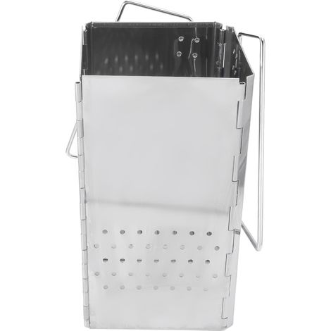Barbecue pliable en acier inoxydable, réchaud à charbon portable pour camping, jardin et extérieur (1/5)