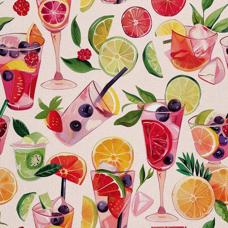 Outdoor-Dekorstoff Oxford – Cocktail-Motiv DX8696 (1/5)