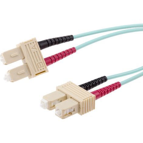 Câble fibre optique RS PRO 2m Avec connecteur / SC, OM3 Multi-mode ( Prix pour 1 )