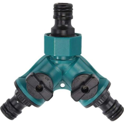 Robinet Tuyau Arrosage Connecteur Rapide Vanne Arrêt Séparateur (1/5)