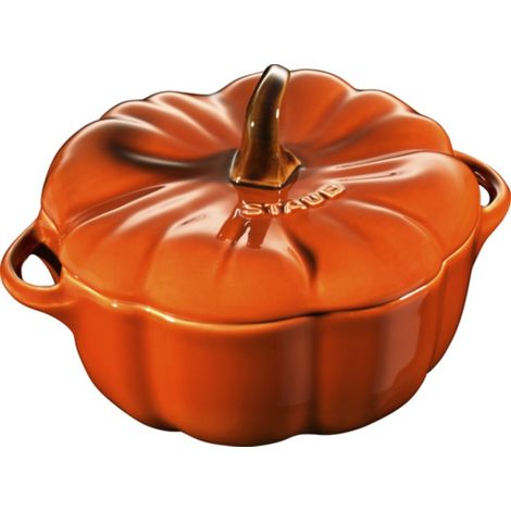 Staub Kürbis Cocotte, 15 cm | Zimt | Kürbis | Keramik (40511-554-0)