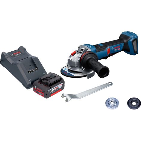 Bosch GWS 18V-11 PS Akku Winkelschleifer 18 V 125 mm Brushless + 1x Akku 4,0 Ah + Ladegerät