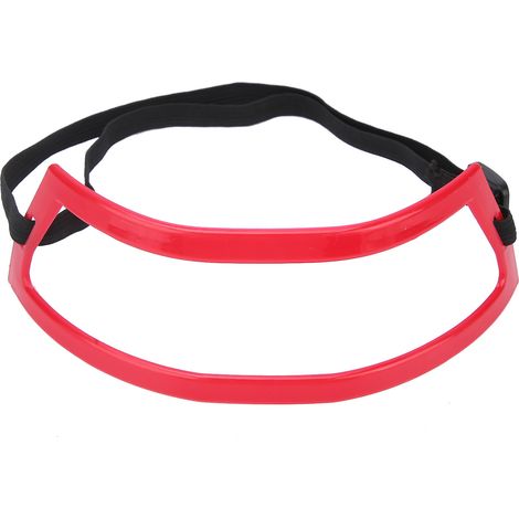 Guide de Forme pour Coupe de Cheveux du Cou, Modèle de Rasage du Cou Homme, Outil de Mise en Forme de la Ligne de Cheveux Rouge (1/5)