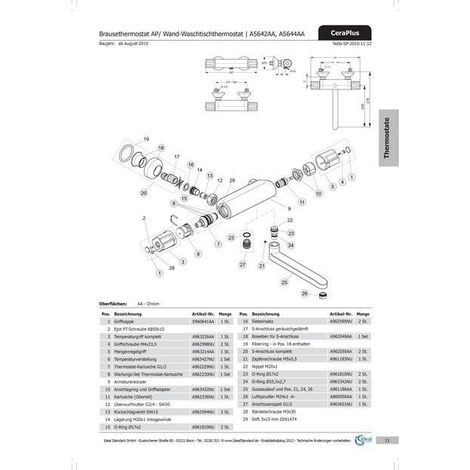 IS Mengenregelgriff Therm., A963214AA, Chrom
