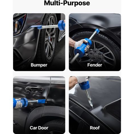 Kit de Débosselage de Carrosserie, Marteau à Inertie 14-en-1, Outil de Réparation de Bosses avec Étui de Transport, Tige d'Extensio… (1/5)