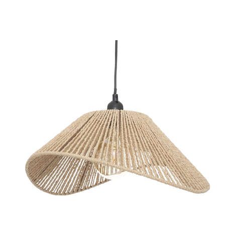 Lampadario Gijón in corda 45 cm - Stile naturale (1/3)