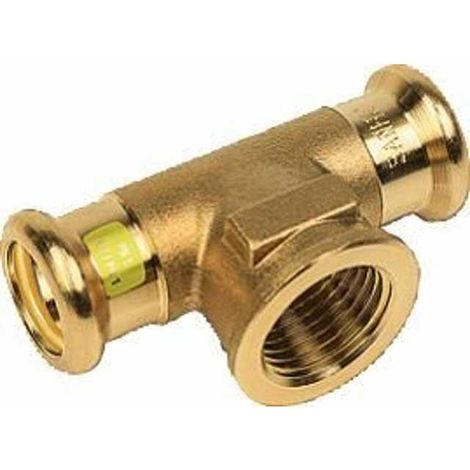 SANHA Gas-Pressfit., T-Stück 22x1/2x22 Rotguss, Nr.11130g - 83068384 von Buderus