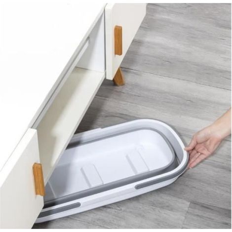 Balai Plat - 2023 - Acier Inoxydable - Grand Format - Seau Pliable Bleu (1/4)