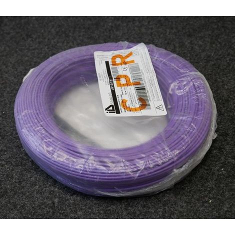 Fil électrique souple H07VK 1x1.5mm² violet (couronne de 100m) pour alimentation ID CABLES