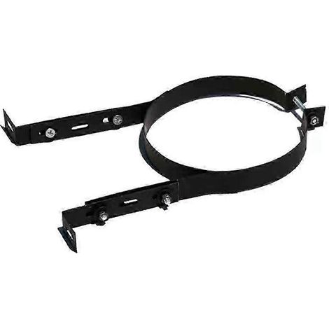 Support de conduit de cheminée : support mural réglable en acier inoxydable de 15 cm, clip de fixation pour poêles (1/5)