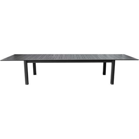 Tavolo Alluminio XXL Allungabile in 3 Diverse Misure fino a 3,95 Metri per Casa, Giardino, Colore Antracite (1/4)