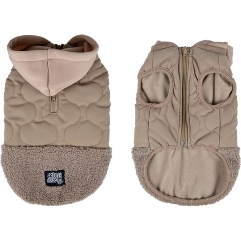 Manteau Matelassé Pour Chien "Teddy" 40cm Beige (1/5)
