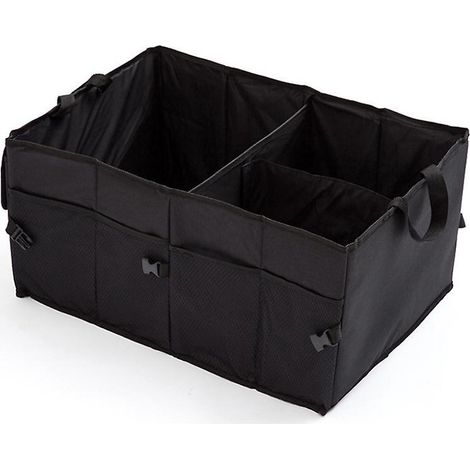 coffre Pliant 560390265mm, Sac De Coffre Pliable Noir, Sac Provisions, Sac De Rangement De Coffre, Voiture, Panier Pliable, Sac De Coffre, Bote (1/5)