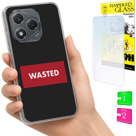 Coque arrière pour Honor 400 Lite avec photo et verre trempé 9H (1/5)