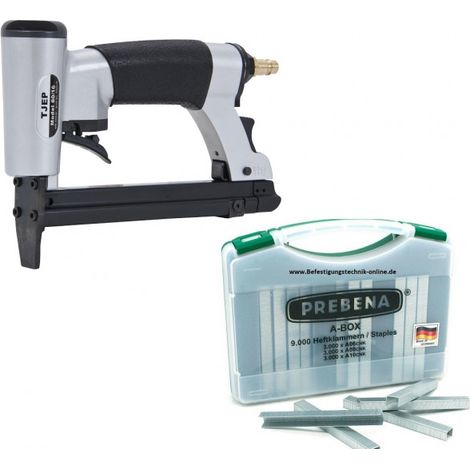 TJEP 80/16 Klammergerät 06-16mm + 9000 A6 A8 A10 Klammern BE Prebena A-Box KL-01"-"EN10504ABox